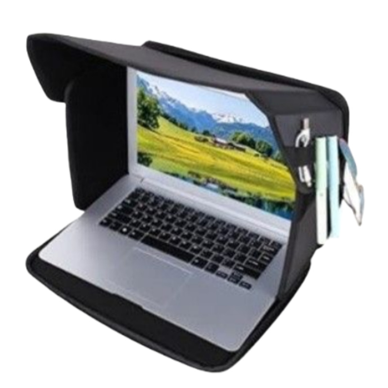 ☀️ Laptop-Hülle mit integrierter Blendschutzfolie – reduziert Reflexionen, schützt vor Sonne & Staub, perfekt für Baustelle, Garten & Camping