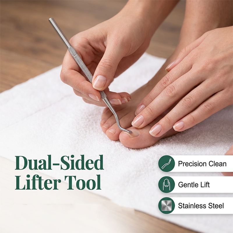✂️🎁 1+1 GRATIS – Schräger Nagelknipser im Set mit Spritzschutz – Präzise Nagelzange für Finger- und Fußnägel
