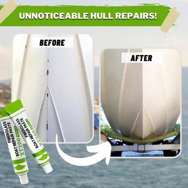 ⛵ KAUFE 1, ERHALTE 1 GRATIS! ⏰ Reparaturpaste für Glasfaserboote – Wasserfest & hochhaftend – Ideal für Rümpfe, Kajaks oder Pools – nach dem Trocknen leicht schleifbar 🌊🔧