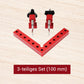 📐 Aluminium-Winkel & 90°-Spannblock-Set – vielseitig für Holzverbindungen, Rahmen & DIY-Projekte 🪚