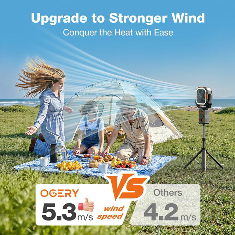 📢Mid-Season Sale: −50% nur für kurze Zeit⏰🏕️ Tragbarer Camping-Ventilator mit Teleskopständer – wiederaufladbar, langlebig, integrierte LED-Leuchte, ideal für Zelt, Strand & Baustelle 🔋🌬️