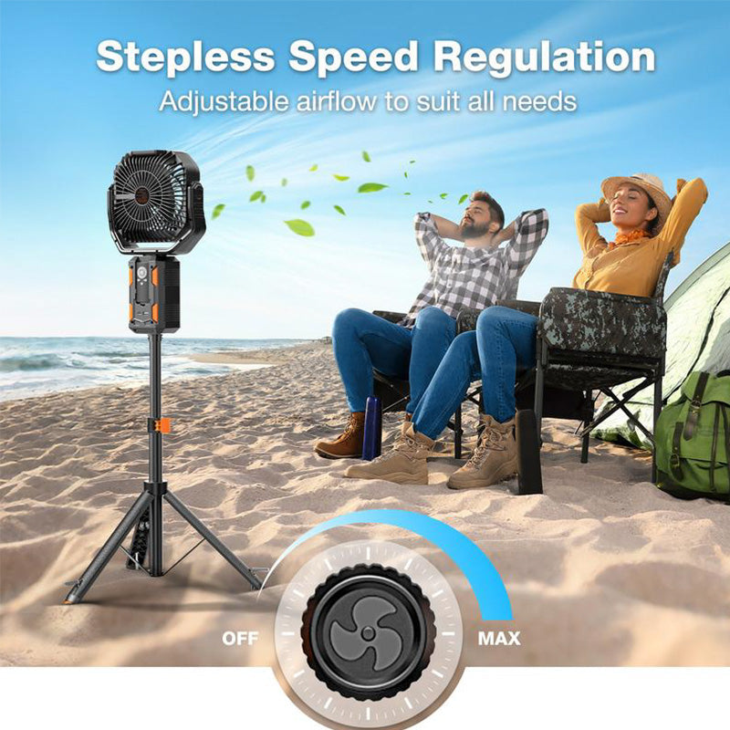 📢Mid-Season Sale: −50% nur für kurze Zeit⏰🏕️ Tragbarer Camping-Ventilator mit Teleskopständer – wiederaufladbar, langlebig, integrierte LED-Leuchte, ideal für Zelt, Strand & Baustelle 🔋🌬️