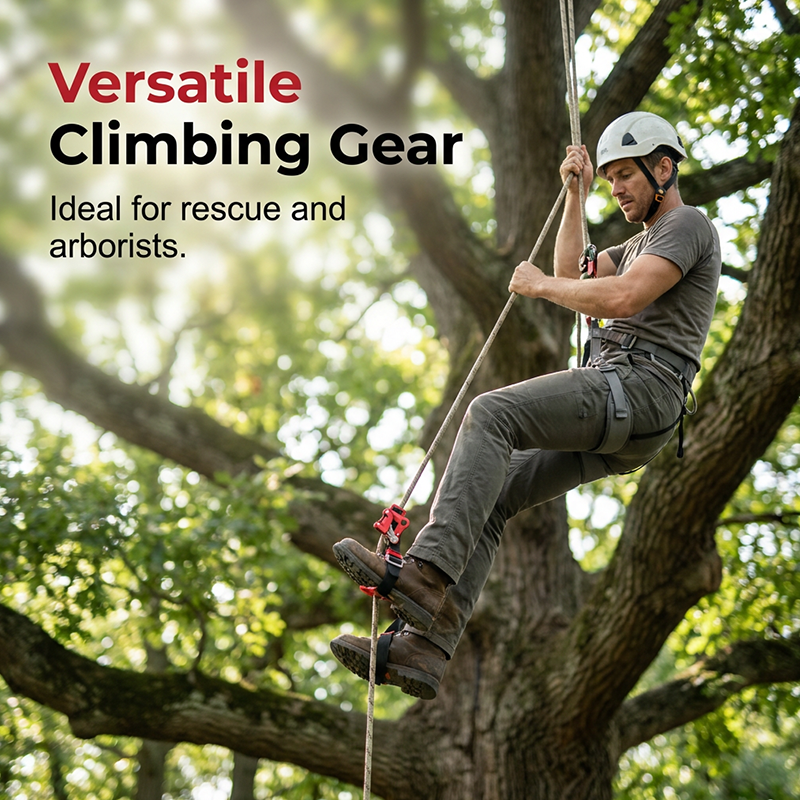 🧗‍♂️ Fußsteigklemme für Kletterer – leicht & robust für Seile 8–13 mm, perfekt für Sportklettern, Baumklettern & Alpintouren ⛰️