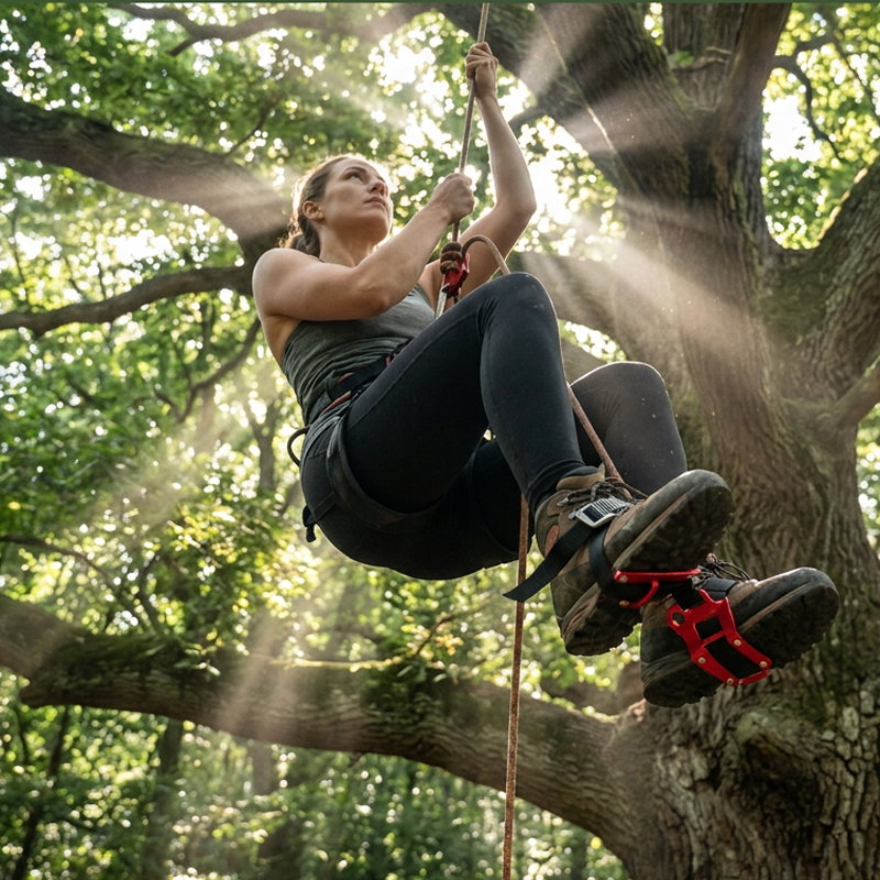 🧗‍♂️ Fußsteigklemme für Kletterer – leicht & robust für Seile 8–13 mm, perfekt für Sportklettern, Baumklettern & Alpintouren ⛰️