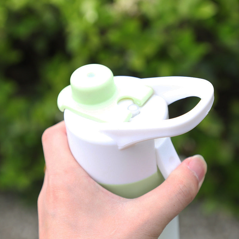 🌬️ 2-in-1 Trinkflasche mit Sprühkopf – erfrischt & befeuchtet Haut, perfekt für heiße Tage, Radfahren, Wandern & Camping