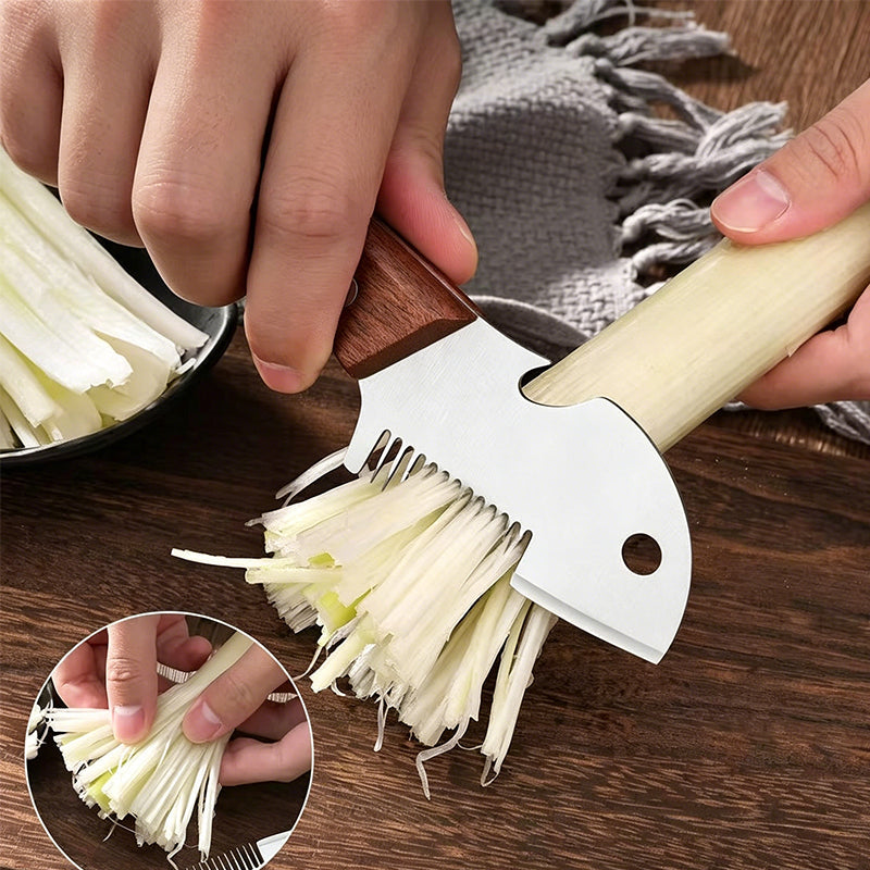 📢Mid-Season Sale: −50% nur für kurze Zeit⏰🧅 3-in-1 Küchenhelfer – Zwiebel- & Frühlingszwiebel-Schneider mit Holzgriff, ideal für feine Streifen & Würfel 🔪