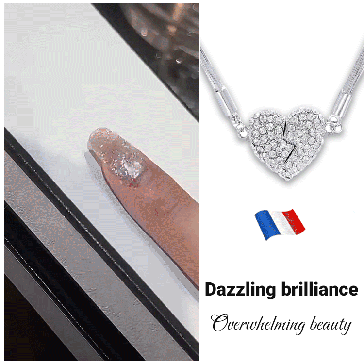 ❤️ 50 % Rabatt! ✨Elegante Herz Halskette mit Zirkonia – Minimalistischer Damen Schmuck mit Magnetverschluss