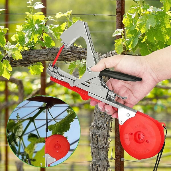 🍇 Reb- & Pflanzenbinder für Obstbäume, Wein & Gemüse – handliches Bindegerät für Gewächshaus & Garten, spart Zeit & Material 🌿