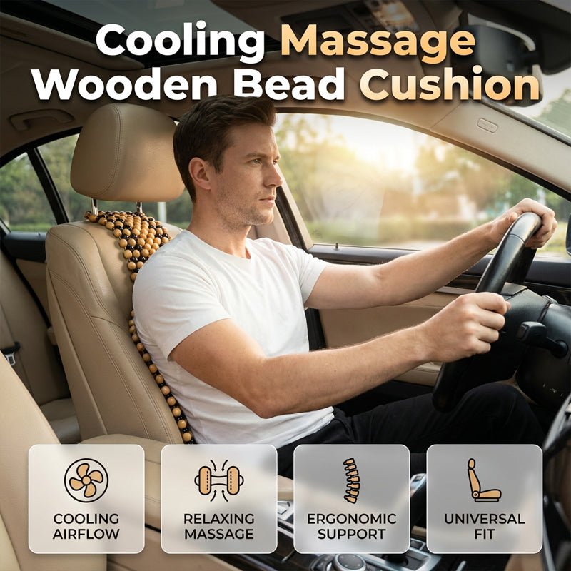 📢Mid-Season Sale: −50% nur für kurze Zeit⏰Auto-Sitzauflage aus Holzperlen – atmungsaktiv, kühlend & leicht massagewirkend, ideal für lange Fahrten & warme Tage 🚗