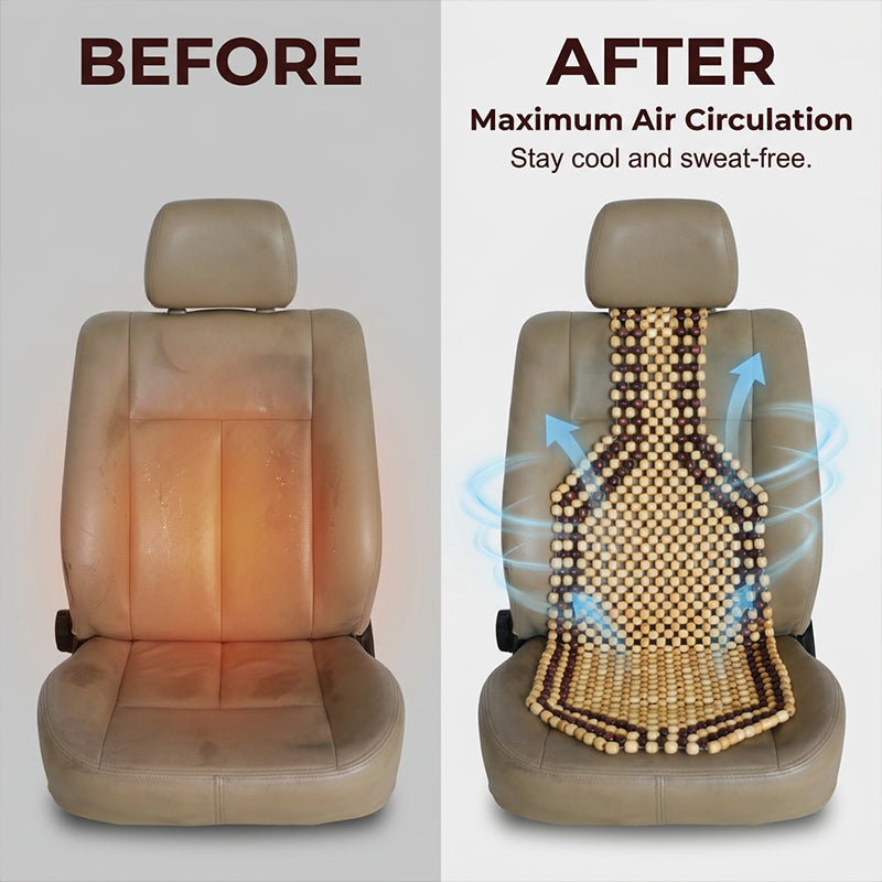📢Mid-Season Sale: −50% nur für kurze Zeit⏰Auto-Sitzauflage aus Holzperlen – atmungsaktiv, kühlend & leicht massagewirkend, ideal für lange Fahrten & warme Tage 🚗