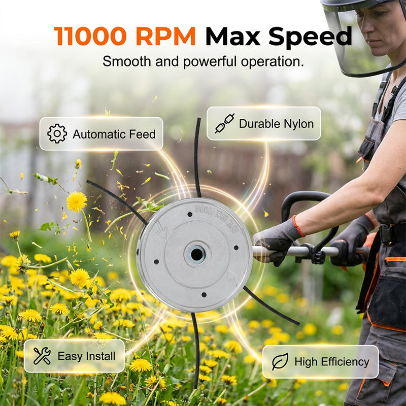 🌿 Automatischer Fadenkopf für Rasentrimmer – nylonbasiert, einfach nachzufüllen & ideal für Rasenpflege & Gartenarbeit 🔧
