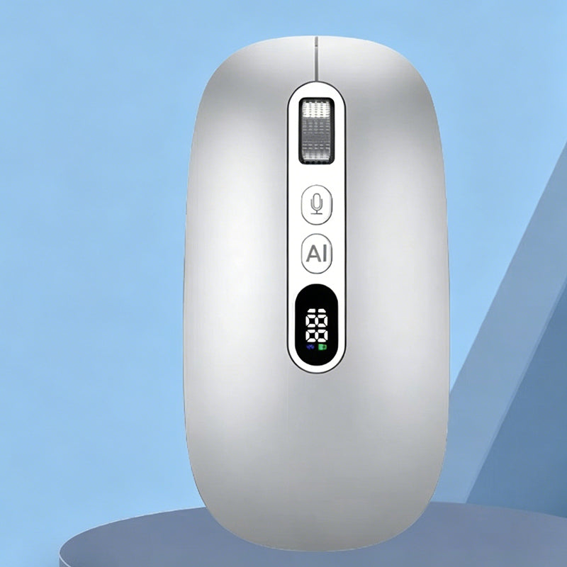 👨‍💻 AI-Sprachmaus mit Smart-Voice-Technologie – Sprachsteuerung, Echtzeit-Übersetzung & Diktierfunktion für Mac & PC, kompatibel mit Office & KI-Assistenten 🎙️✨