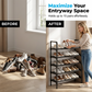 🛍️ 50 % Rabatt – Vielseitiger, staubgeschützter Schuhregal – mehrstufiges Design für Zuhause, Schlafsaal oder Eingangsbereich 👟