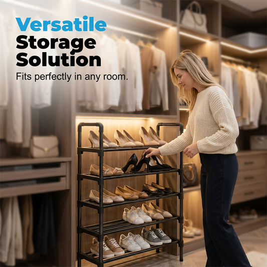 🛍️ 50 % Rabatt – Vielseitiger, staubgeschützter Schuhregal – mehrstufiges Design für Zuhause, Schlafsaal oder Eingangsbereich 👟