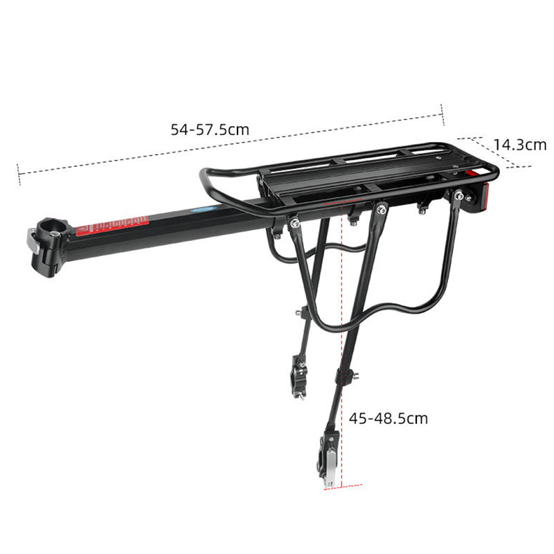 🚲 Robuster Aluminium-Hinterradgepäckträger für Fahrräder – leicht, korrosionsbeständig & ideal für Pendler, Touren & E-Bikes 🧳