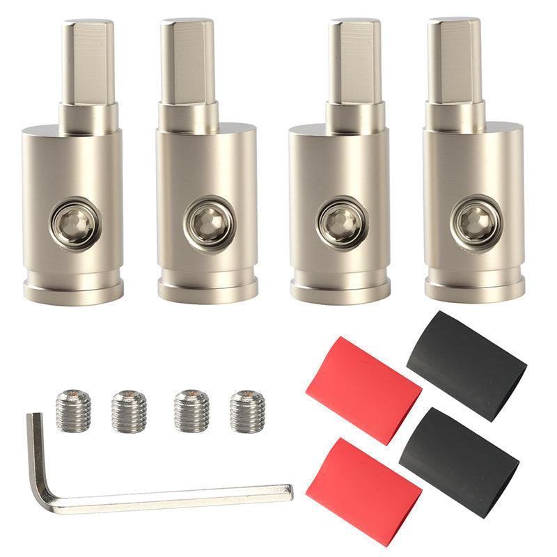 🔊 50 % Rabatt! Auto-Hifi Kabeladapter aus Messing – Robuster Anschluss für Lautsprecher- & Stromkabel