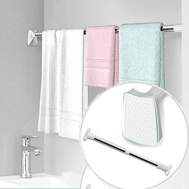 🚫🛠️ Duschstange ohne Bohren – ausziehbare Klemmstange für Duschvorhang, Bad & als Wäschestange🚿
