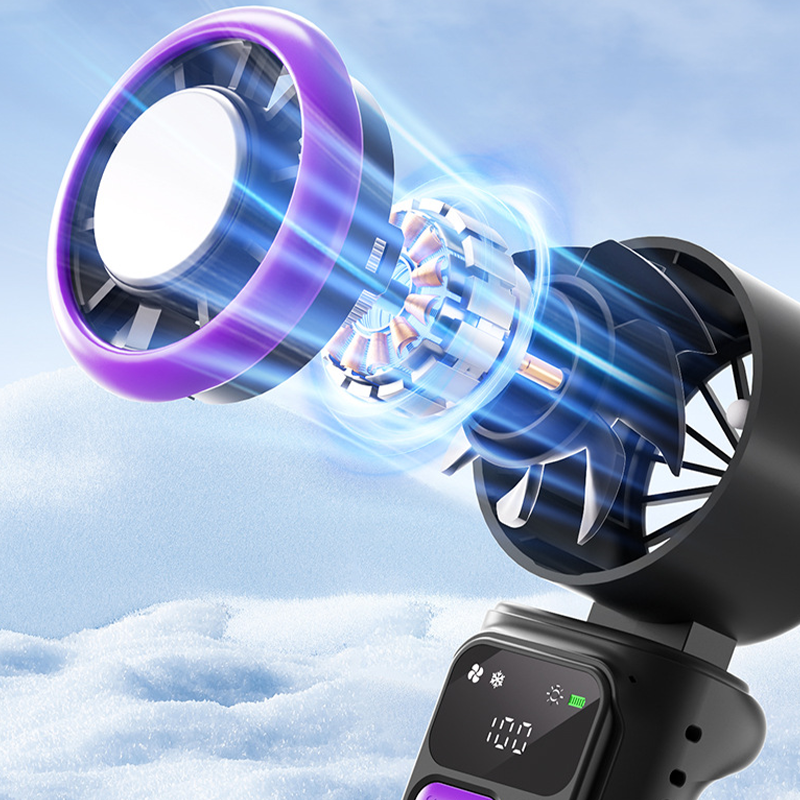 ❄️ Tragbarer Klima-Ventilator – mit Kühlpad für erfrischende Kälte, 3 Geschwindigkeitsstufen & wiederaufladbarer Akku, perfekt für Camping & Strand🌬️