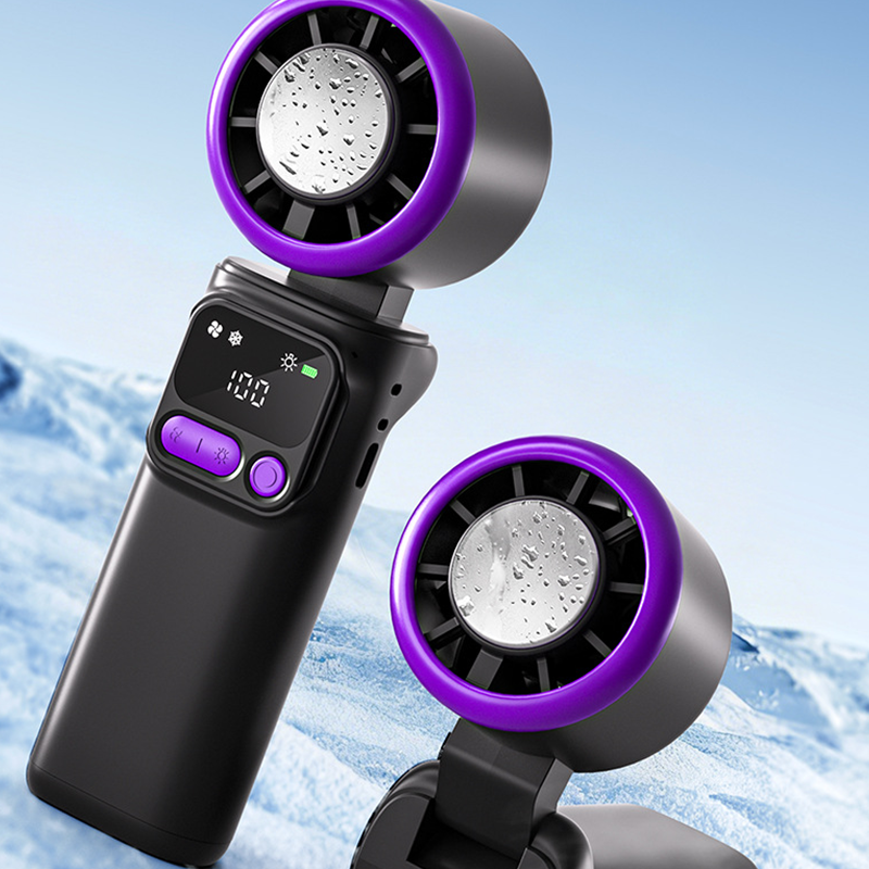 ❄️ Tragbarer Klima-Ventilator – mit Kühlpad für erfrischende Kälte, 3 Geschwindigkeitsstufen & wiederaufladbarer Akku, perfekt für Camping & Strand🌬️