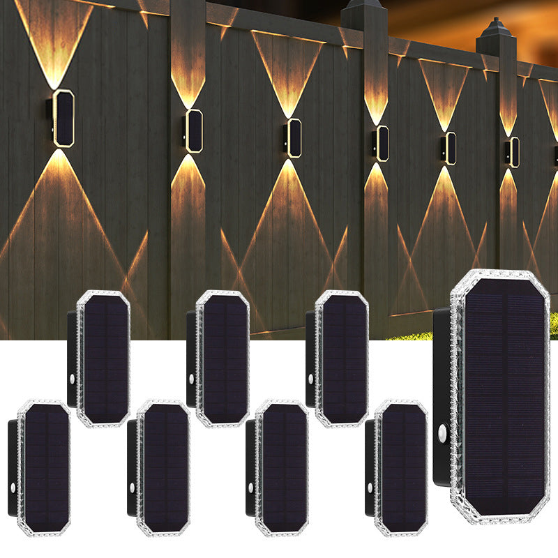 🌞 Solar Wandleuchte für Außen – Wasserdichte LED-Gartenlampe mit Up & Down Licht für Terrasse, Garten & Hauswand