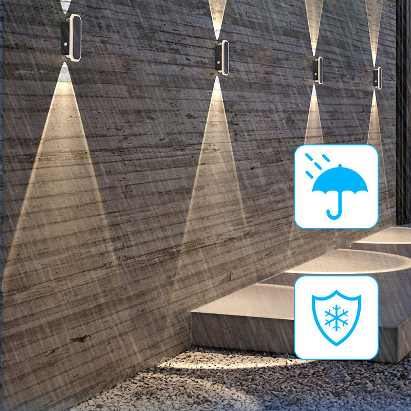🌞 Solar Wandleuchte für Außen – Wasserdichte LED-Gartenlampe mit Up & Down Licht für Terrasse, Garten & Hauswand