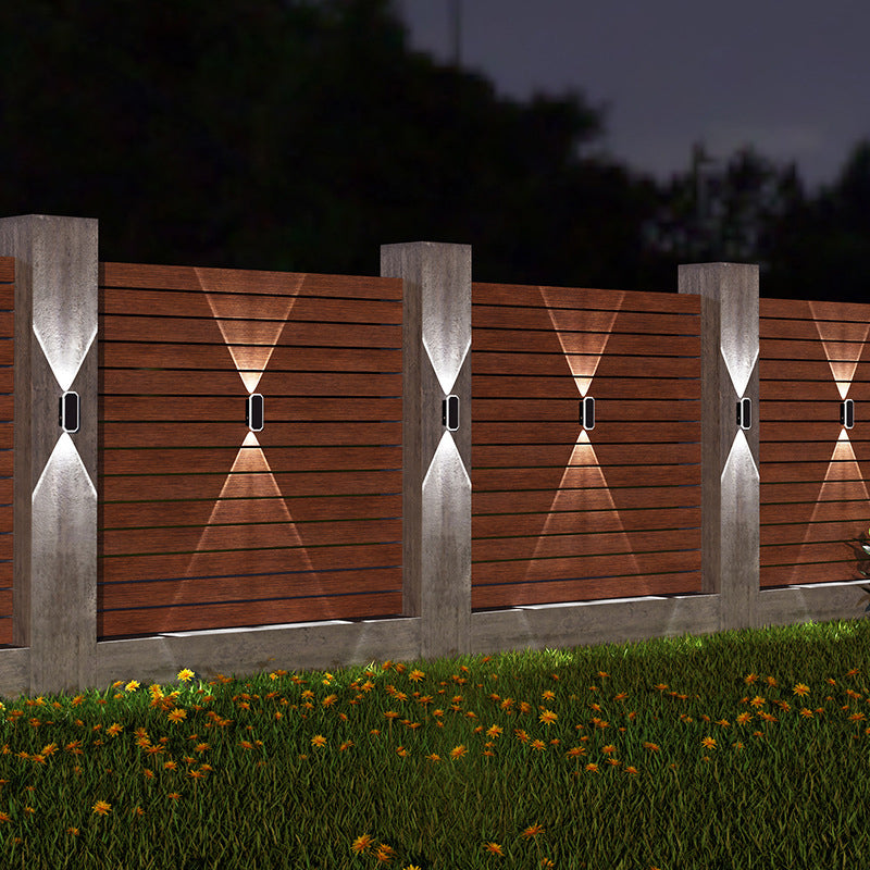 🌞 Solar Wandleuchte für Außen – Wasserdichte LED-Gartenlampe mit Up & Down Licht für Terrasse, Garten & Hauswand