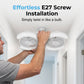 💡 LED-Deckenventilator mit E27-Fassung & Fernbedienung – doppelte LED-Reihe, drehbare Gelenkaufhängung, dimmbar & steuerbar 🌬️