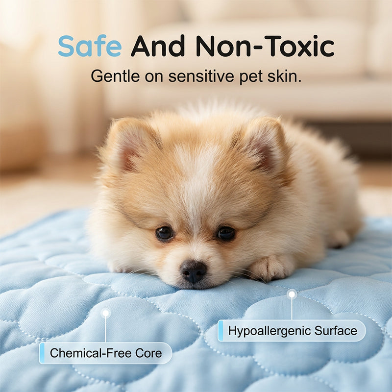 🐾❄️ Sofort-Kühlmatte für Haustiere – Kratzfest, Ungiftig & Pflegeleicht | Weiches Schlafkomfort-Design für Hunde & Katzen im Sommer!
