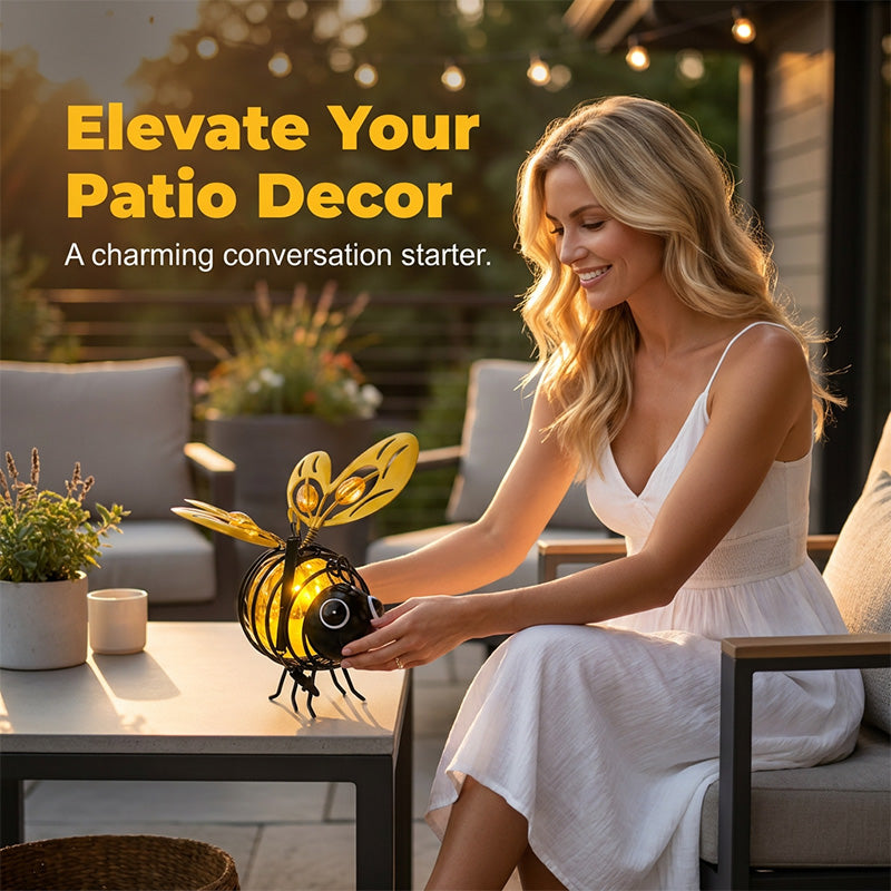 🐝 Solar-Hängeleuchte mit Biene für den Außenbereich – Das perfekte Geschenk für Pflanzenliebhaber, Mütter oder einfach jeden, der gerne lächelt ❤️
