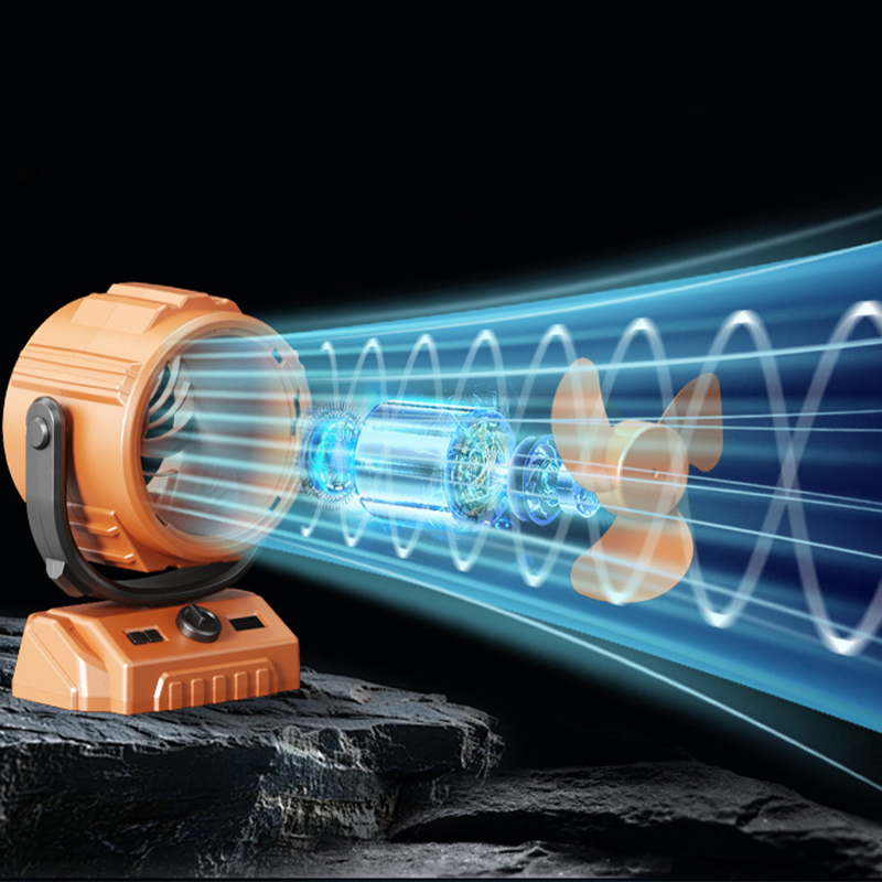 🌬️ 6-Zoll-Camping-Ventilator mit 100 Geschwindigkeitsstufen – oszillierend, mit LED-Beleuchtung, Digitalanzeige & großem Akku für Outdoor & Zuhause 🏕️