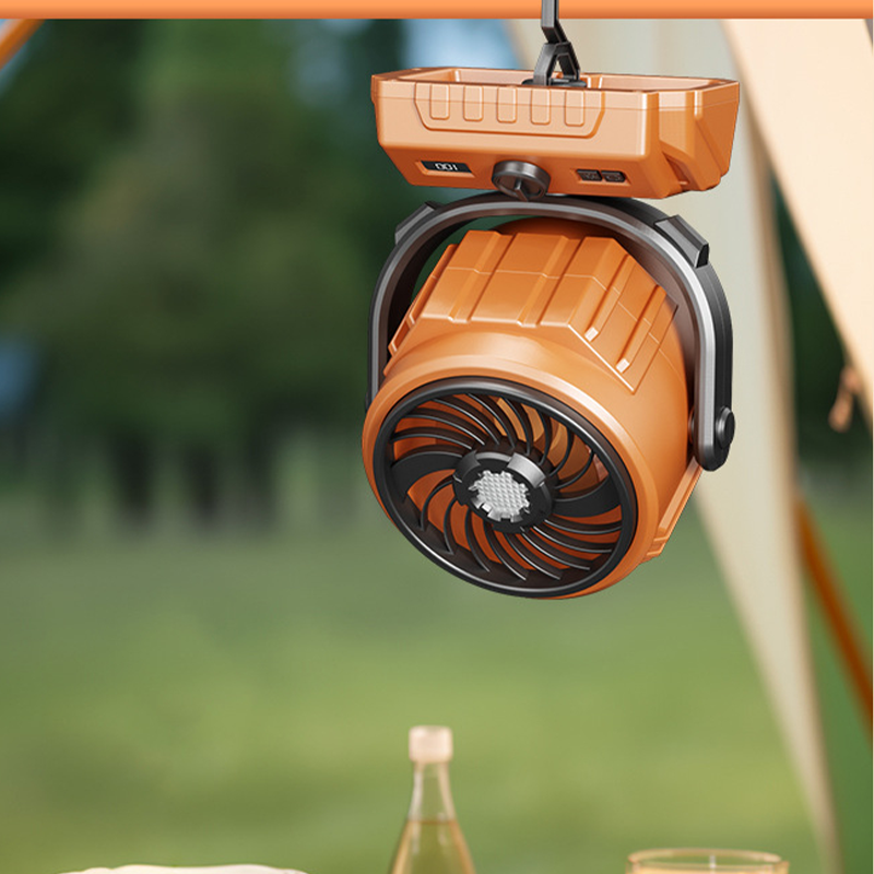 🌬️ 6-Zoll-Camping-Ventilator mit 100 Geschwindigkeitsstufen – oszillierend, mit LED-Beleuchtung, Digitalanzeige & großem Akku für Outdoor & Zuhause 🏕️