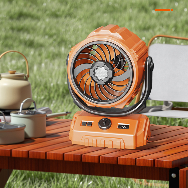 🌬️ 6-Zoll-Camping-Ventilator mit 100 Geschwindigkeitsstufen – oszillierend, mit LED-Beleuchtung, Digitalanzeige & großem Akku für Outdoor & Zuhause 🏕️