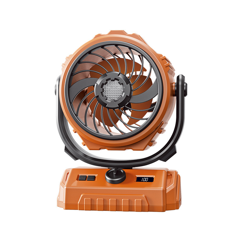 🌬️ 6-Zoll-Camping-Ventilator mit 100 Geschwindigkeitsstufen – oszillierend, mit LED-Beleuchtung, Digitalanzeige & großem Akku für Outdoor & Zuhause 🏕️