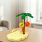 🐦 Vogel-Spielplatz mit Wolken-Design – Kletter- & Ruheplattform aus Holz, ideal für Wellensittiche, Unzertrennliche & kleine Papageien 🌤️