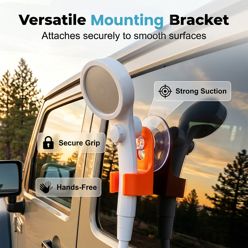 🏕️🚿 Mobiler Camping-Duschkopf mit Akku – leichte Handhabung, starker Wasserfluss, perfekt für Zeltplatz, Strand oder als Notlösung im Wohnmobil
