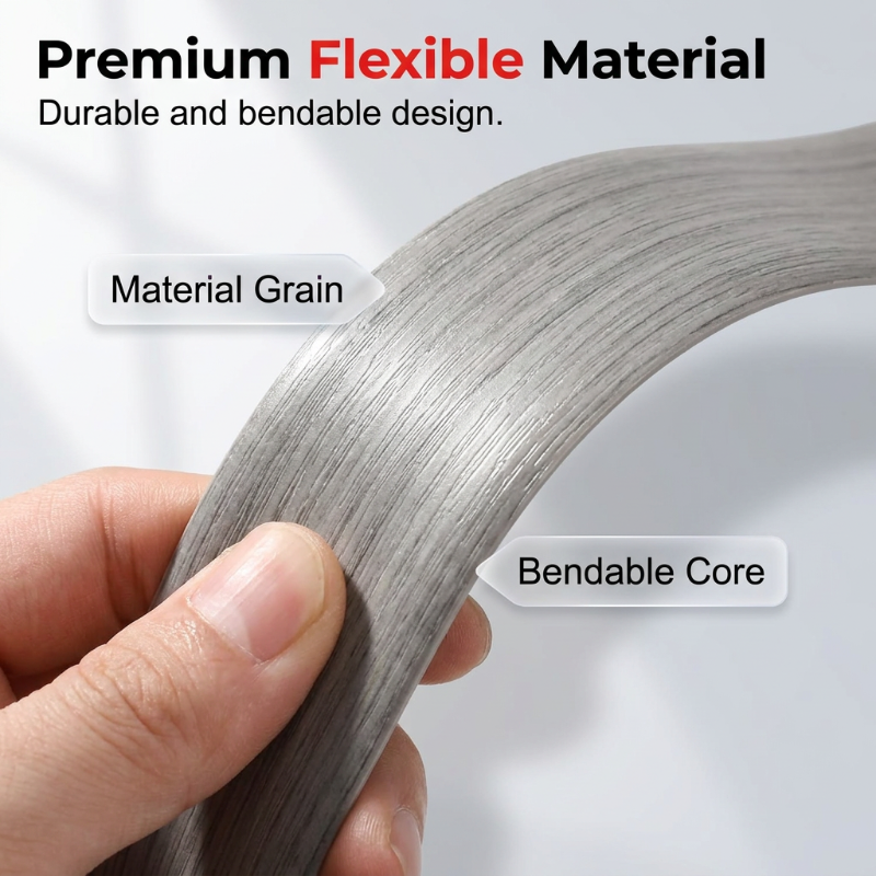 🔲 PVC-Übergangsleiste für Bodenbeläge – selbstklebend, flexibel einsetzbar als Abschluss-, Kanten- & Dehnungsprofil für Laminat, Parkett & Fliesen 🏠