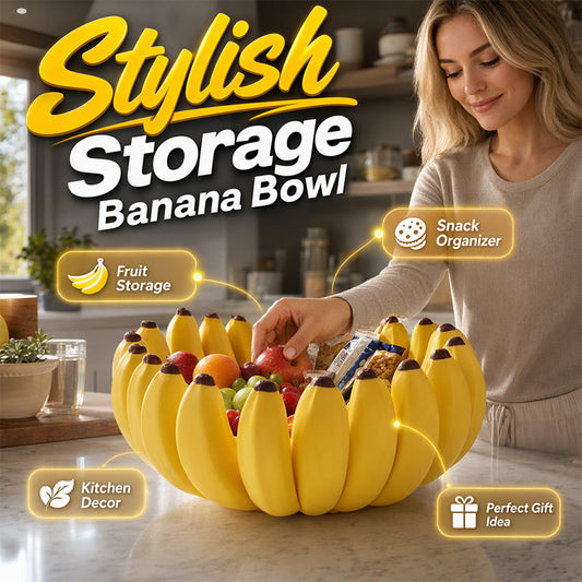 🍌 Bananenförmige Aufbewahrungsbox – 3D-Design, vielseitig als Obstschale oder für Kleinigkeiten, dekorativ & praktisch für Küche, Wohnzimmer & Büro 🏠