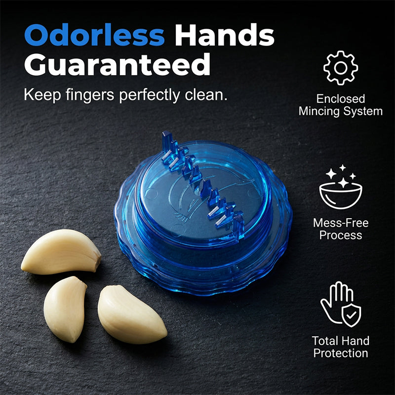 🧄 Effizienter Knoblauch-Zerkleinerer – antihaftbeschichtete Innenfläche, spülmaschinenfest & leicht zu reinigen, perfekt für Soßen, Dips & Marinaden