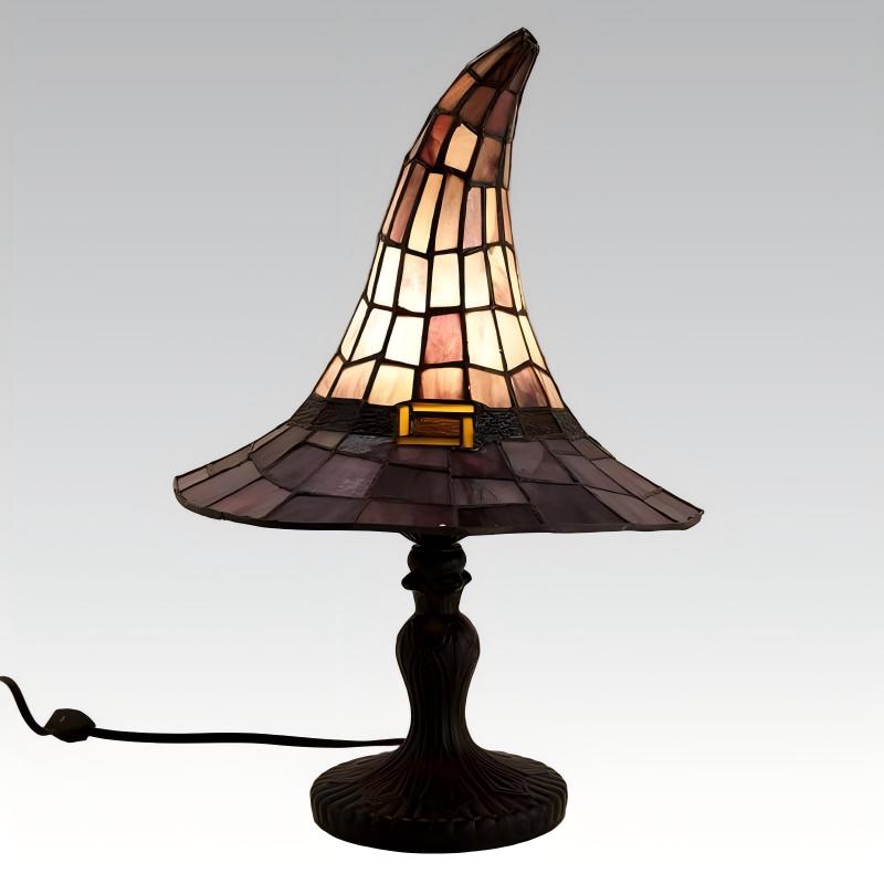 🧙‍♀️ Handgefertigte Gothic Witch Hat Lampe – warmes LED-Licht, aus Harz, vielseitig als Nachtlicht & dekoratives Geschenk für Zuhause 🏠