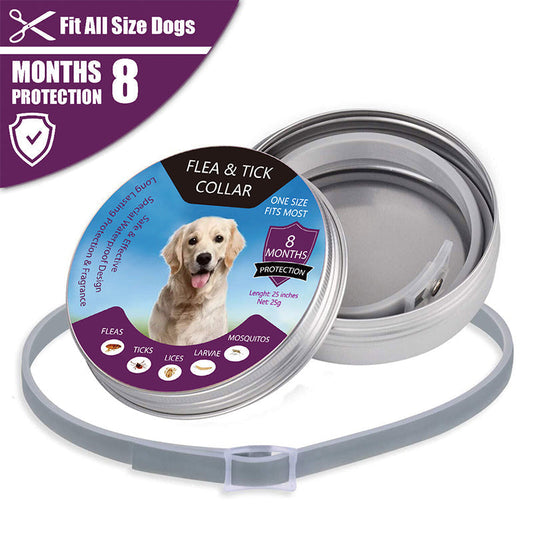 🐶🐱 Floh- und Zeckenhalsband für Hunde und Katzen, wasserdicht, verstellbar, für langanhaltenden Schutz im Freien