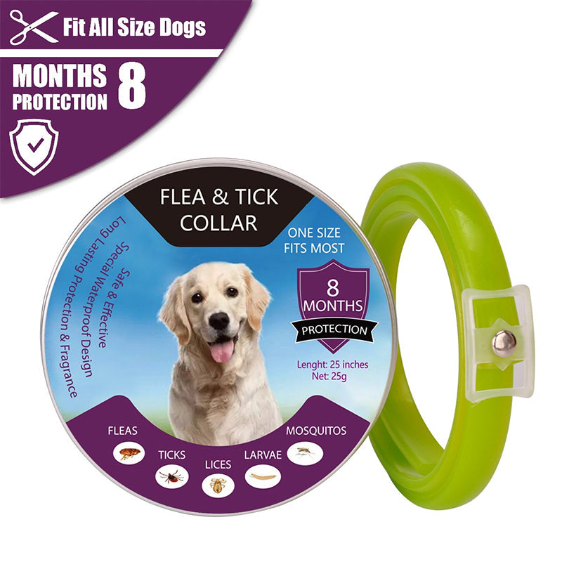 🐶🐱 Floh- und Zeckenhalsband für Hunde und Katzen, wasserdicht, verstellbar, für langanhaltenden Schutz im Freien