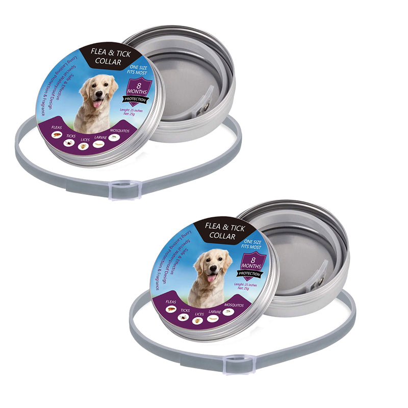 🐶🐱 Floh- und Zeckenhalsband für Hunde und Katzen, wasserdicht, verstellbar, für langanhaltenden Schutz im Freien