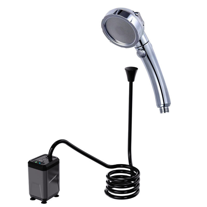 🚿 Kabelloser tragbarer Duschbooster – selbstansaugend, USB-C aufladbar & vielseitig für Camping, Baustelle & Outdoor 🔋