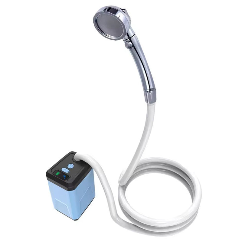 🚿 Kabelloser tragbarer Duschbooster – selbstansaugend, USB-C aufladbar & vielseitig für Camping, Baustelle & Outdoor 🔋