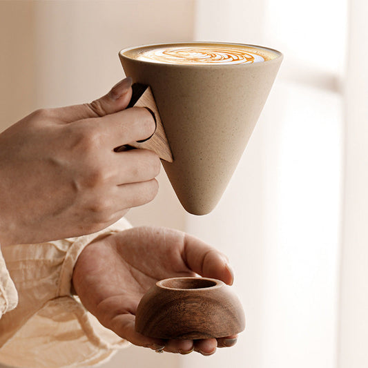 Vintage-Keramikbecher im Wabi-Sabi-Stil – rohe Optik, einzigartige Maserung & hochwertige Haptik ✨☕