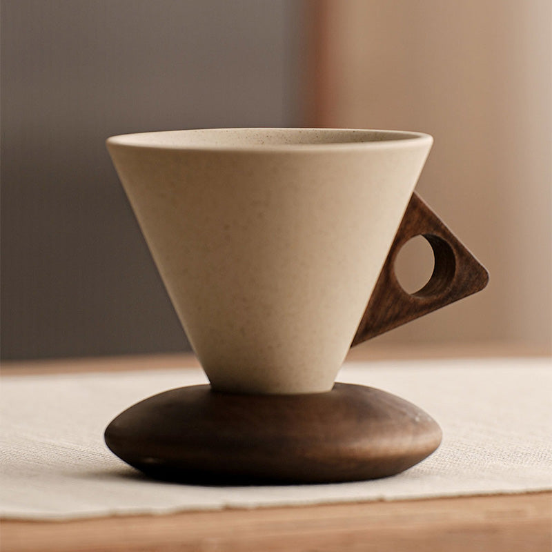 Vintage-Keramikbecher im Wabi-Sabi-Stil – rohe Optik, einzigartige Maserung & hochwertige Haptik ✨☕