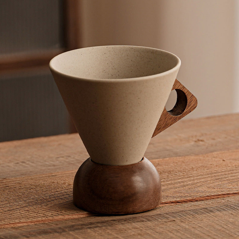 Vintage-Keramikbecher im Wabi-Sabi-Stil – rohe Optik, einzigartige Maserung & hochwertige Haptik ✨☕