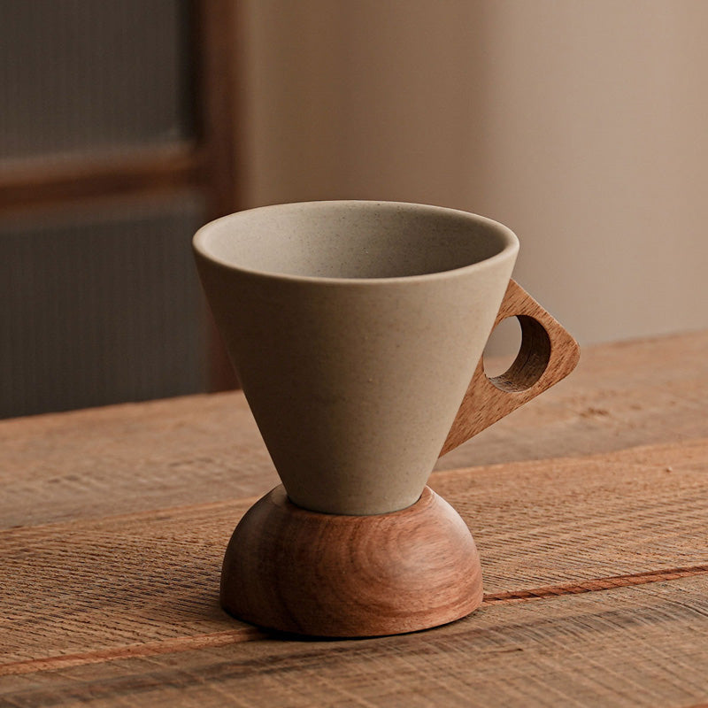 Vintage-Keramikbecher im Wabi-Sabi-Stil – rohe Optik, einzigartige Maserung & hochwertige Haptik ✨☕