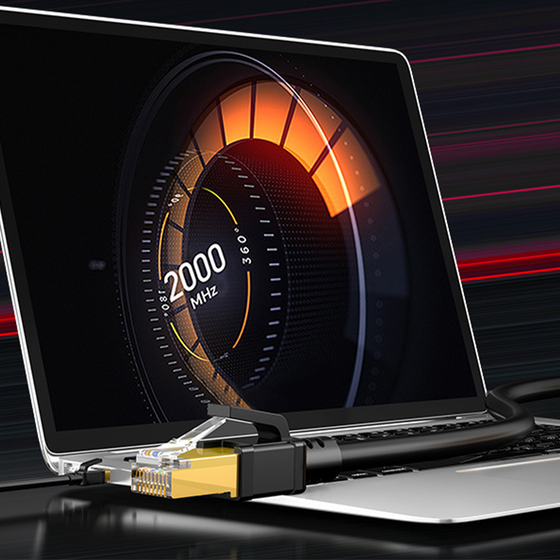 🎮 Cat.8 Gaming-LAN-Kabel – 40Gbps, 2000MHz Bandbreite, S/FTP-Doppelabschirmung, perfekt für reaktionsschnelles Online-Gaming & 8K-Streaming 🔥