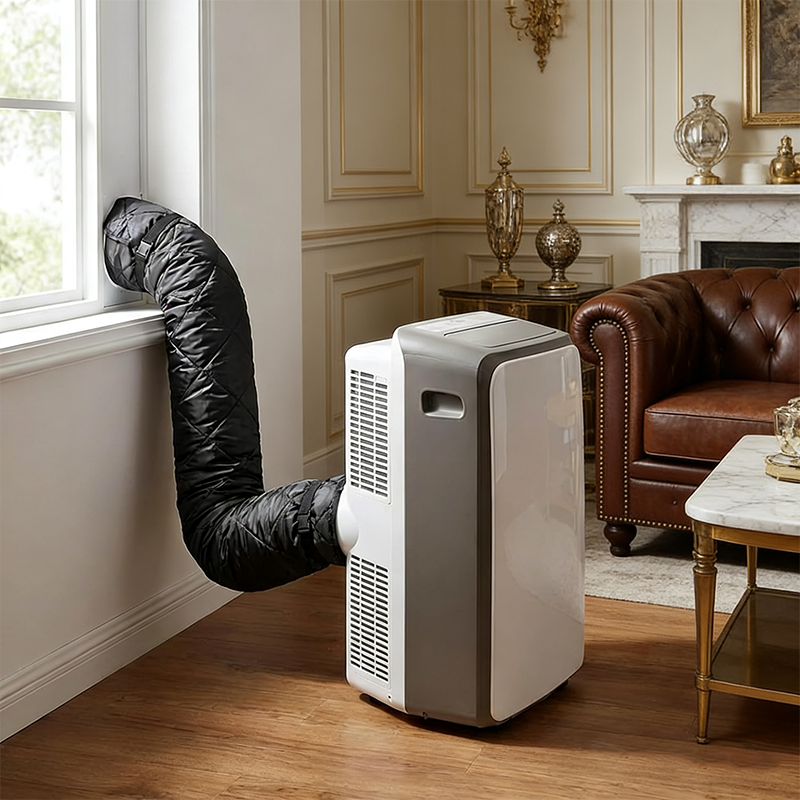 🌬️ Isolierter Schlauchumschlag für mobile Klimaanlagen – wasserdichte Fensterabdichtung, verstellbarer Softschlauch & hitzebeständig 🪟
